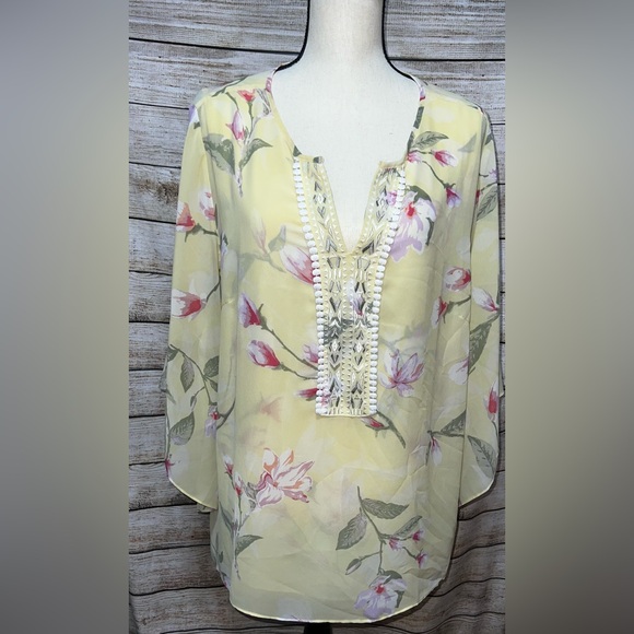 Belle by Kim Gravel Tops - Belle - By Kim Gravel - Flower Print Top
